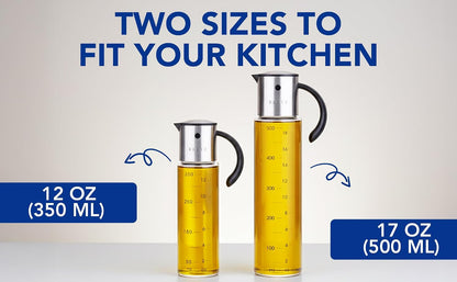 Large Glass Olive Oil Dispenser, Salad Dressing Container, Soy Sauce Bottle