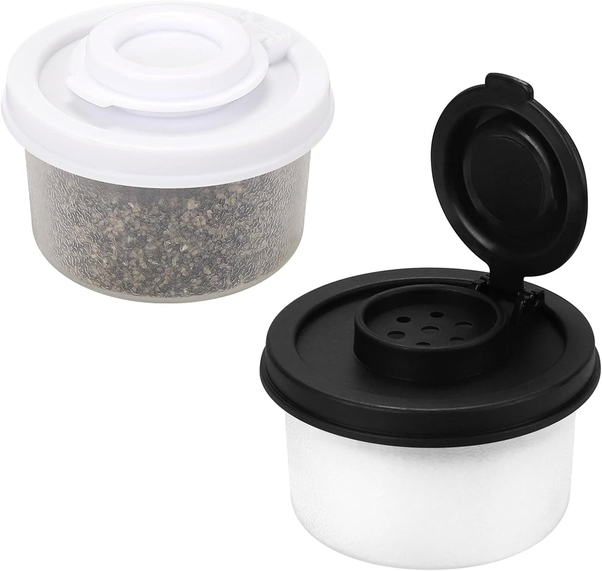 Accmor Salt and Pepper Shakers, Mini Salt Shaker to go Moisture Proof Salt Pepper Shakers Spice Container Dispenser for Camping Picnic Lunch Boxes Travel Kitchen