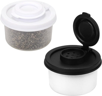 Accmor Salt and Pepper Shakers, Mini Salt Shaker to go Moisture Proof Salt Pepper Shakers Spice Container Dispenser for Camping Picnic Lunch Boxes Travel Kitchen