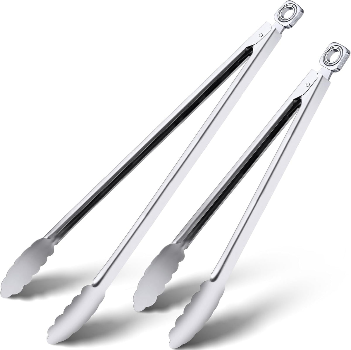 17" Extra Long Metal Tongs,Grilling Tongs,Stainless Steel Tongs for Cooking
