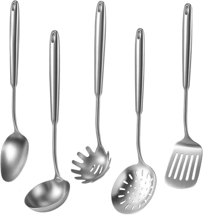 Newness Metal Fish Turner Spatula Stainless Steel for Kitchen Use, Small Griddle Egg Spatula, Flexible, Polished Metal, Corrosion Resistant, Kitchen Slotted Turner with Thin Edge Ideal for Turning,11"