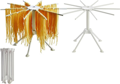 2 Pack Foldable Pasta Drying Rack, Homemade Fresh Spaghetti Stand