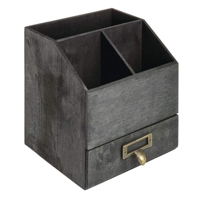 American Metalcraft PWC7 Poplar Wood Caddy, Natural, 7 1/2-Inches
