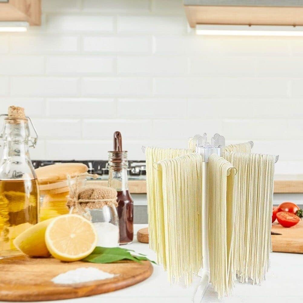 Pasta Drying Rack, ABS Plastic Noodles Dryer Rack Stand Holder Homemade Fresh Spaghetti Fettuccine Hanging Stander Home Kitchen Noodles Dryer Tool for Home Kitchen Use, Quick Set-Up, 10.6 x 9.25in