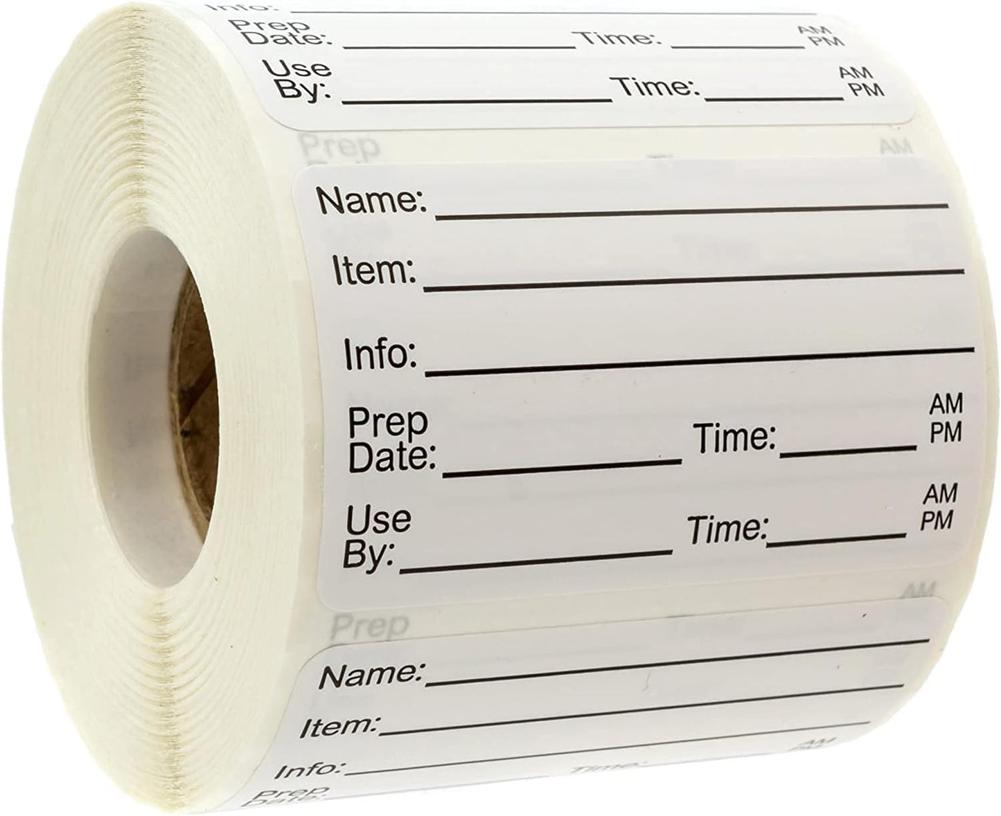 Restaurant Quality Shelf Life Labels / 500 Meal Prep Stickers/Use by Removable Labels / 2" x 3" Food Organization Sticker/Made in The USA