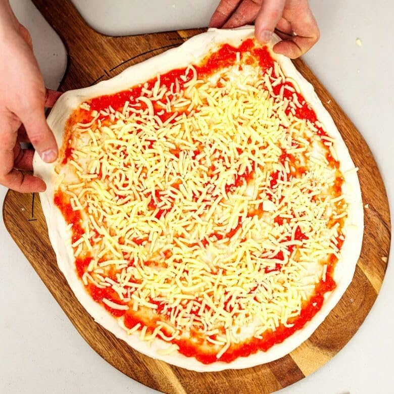 Gozney 12" Acacia Wood Pizza Placement Peel and Server, Durable Hardwood