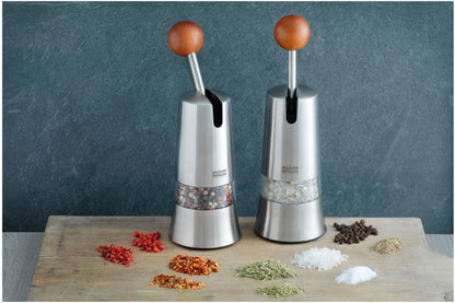 Kuhn Rikon Adjustable Ratchet Grinder with Ceramic Mechanism for Salt, Pepper and Spices, 8.5 x 2.25 inches, Black