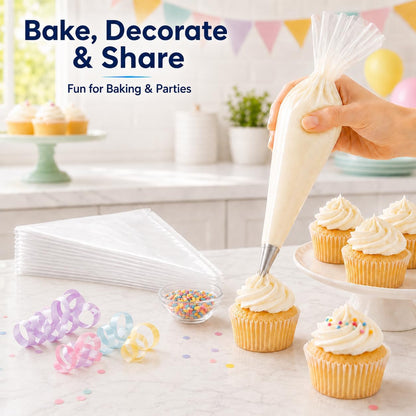 icing bags and tips set pastry bags and tips cake piping kit icing piping kit piping bags and tips set cupcake decorating kit frosting piping kit cake decorating kit 12inch 100count set