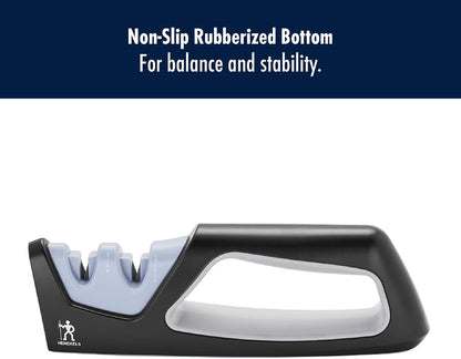 Henckels Handheld Knife Sharpener, Easy to Use, Ergonomic Non-Slip Handle