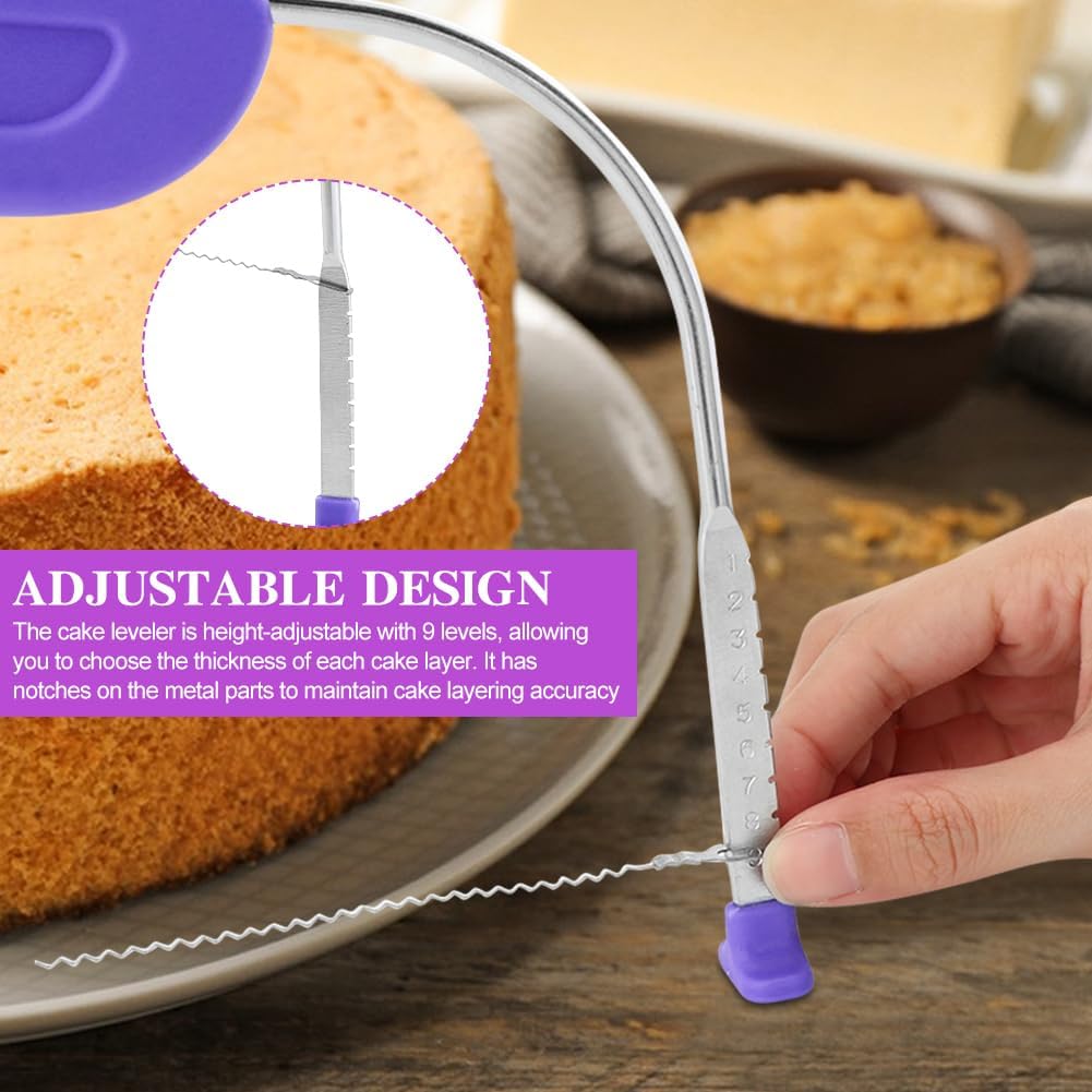 Cake Leveler & Slicer, 10 Inch Adjustable Cake Cutter Slicer Leveler