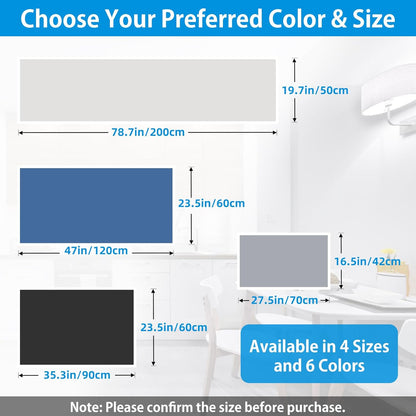 AECHY Extra Large Silicone Mat 78.74”x19.69”x0.08”, Multipurpose Silicone Mat Thick Heat Resistant Mat Shipped Rolled Up Kitchen Counter Mat Nonslip Silicone Mats for Kitchen Counter Translucent