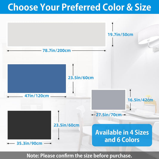 AECHY Extra Large Silicone Mat 78.74”x19.69”x0.08”, Multipurpose Silicone Mat Thick Heat Resistant Mat Shipped Rolled Up Kitchen Counter Mat Nonslip Silicone Mats for Kitchen Counter Translucent