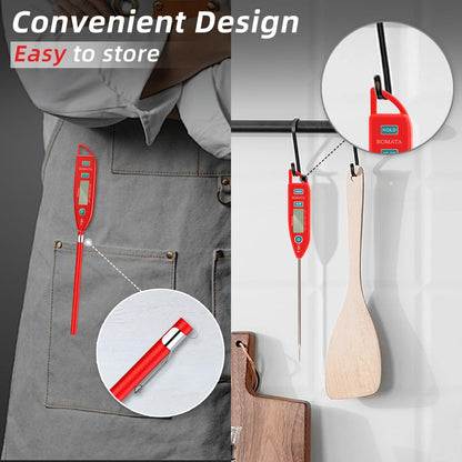 BOMATA Waterproof IPX7 Meat Thermometer, Food Thermometer