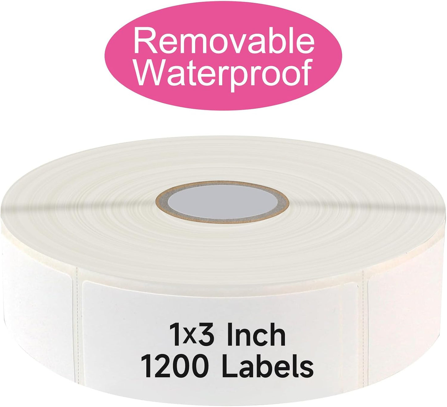 1200 Blank Removable Freezer Labels Water Oil Resistant with Perforation Line for Easy Distribution and Use,Apply Food containers Jars,and Kitchen Pantry Organization (1 "x 2")