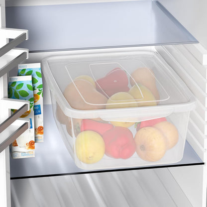 16 Quart Clear Dough Proofing Box, Latching Box with Lid, 2-Pack