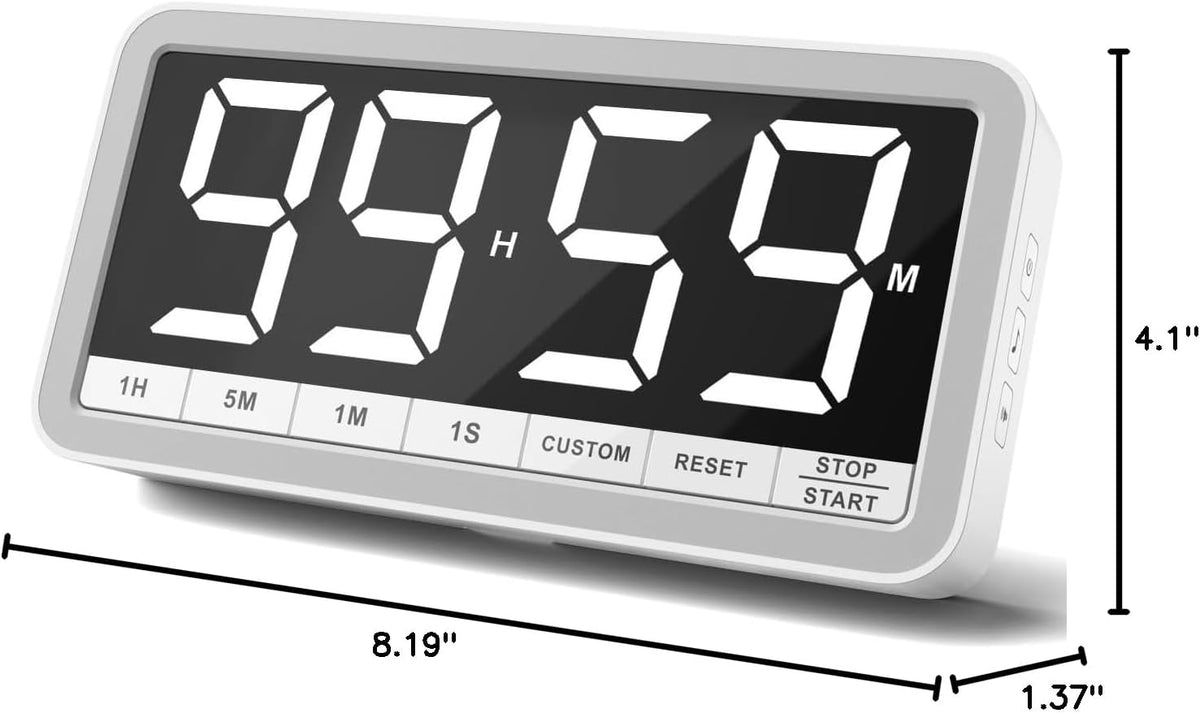 VOCOO Large 7.8" Digital Timer, Magnetic LED Timer for Kitchen & Classroom