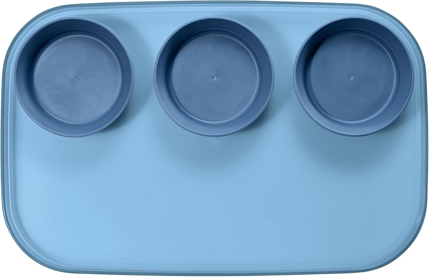madesmart dipware 3 Bowl Serving Tray, Stackable & Removable Dip Bowls for Charcuterie, Guacomole, Snacks, Veggies, Premium Dishwasher & Microwave Safe, Multipurpose Plate & Bowl, Olive