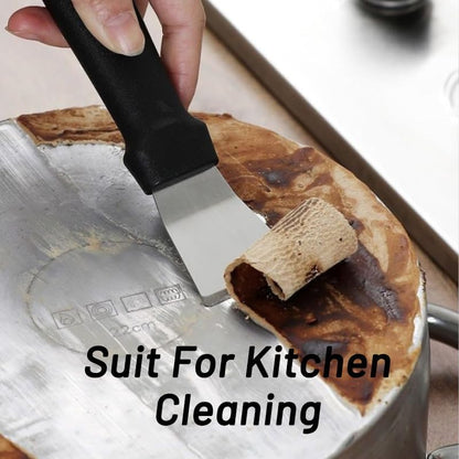 4 Pack Grill Scraper - Small Metal Grill Scraper Tool for Outdoor BBQ Stiff Grill Pan Cleaning Scraper Spatula - No need to change Flexible Blades
