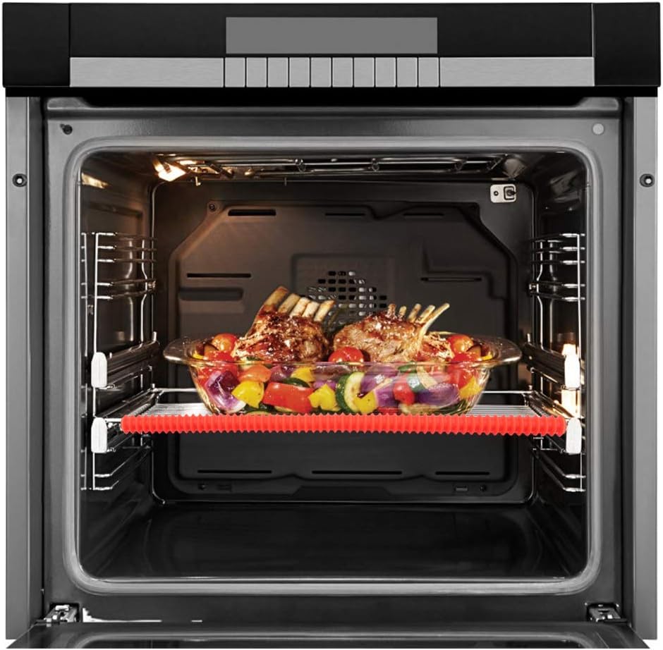 Fdit Heat Insulated Silicone Clips for Oven Rack Shelf Guards, 2 Pack