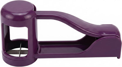 Mandoline Slicer Purple 16cm Manual Fruit Cutter, Handheld Grape Cutter Tool Multifunctional Fruit Vegetable Slicer Blueberries Food Chopper for Toddler Snacks Salads Home Kitchen DIY