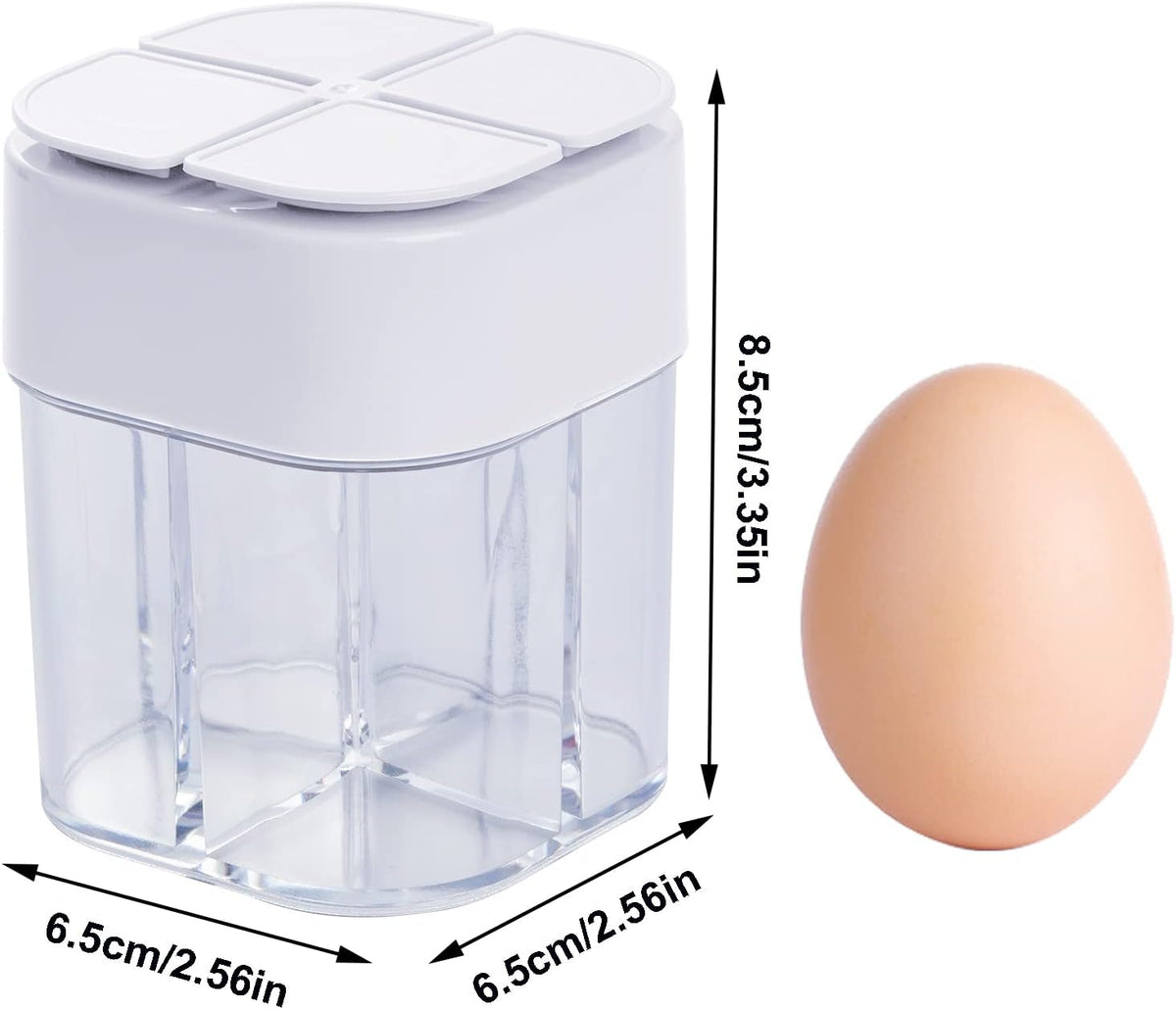 2 Pack Spice Container Salt and Pepper Seasoning Shaker Jars White Grey