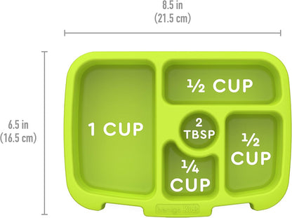 Bentgo® Kids Prints Tray with Transparent Cover - Reusable, BPA-Free, 5-Compartment Meal Prep Container with Built-In Portion Control for Healthy Meals At Home & On the Go (Mermaids in the Sea)