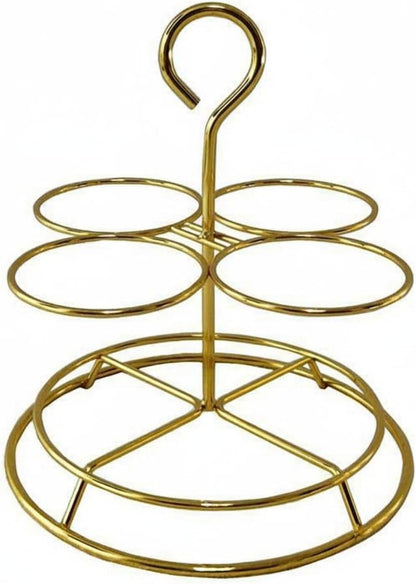 Condiment Bottle Rack Hangable Saving Metal Seasoning Holder, Dark Green