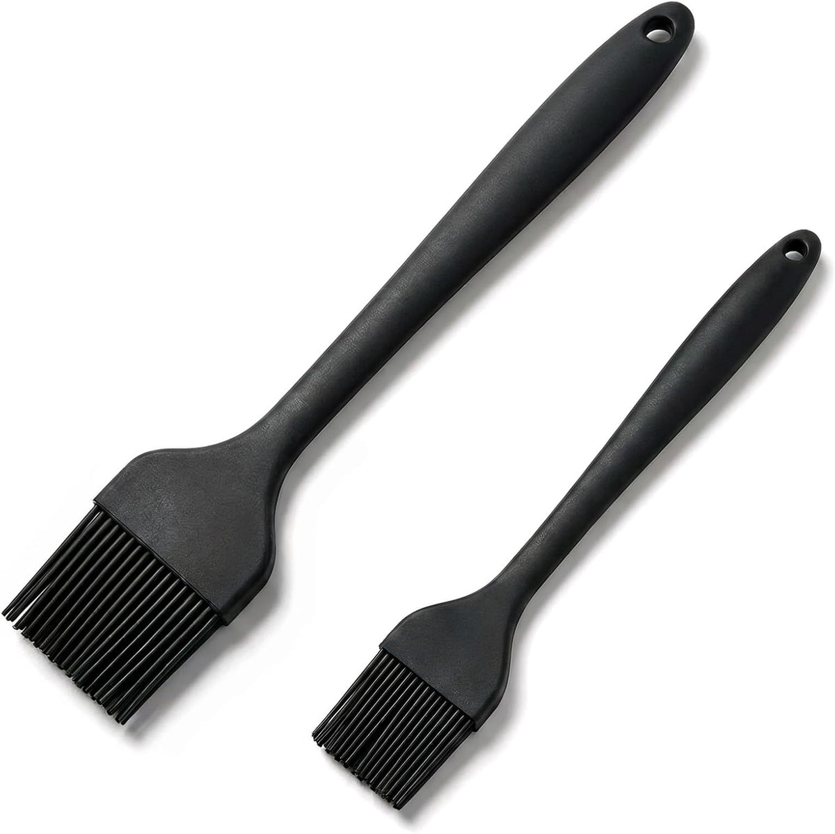 Silicone Basting Brush 2 Pack with Steel Core, Heat Safe BBQ Pastry