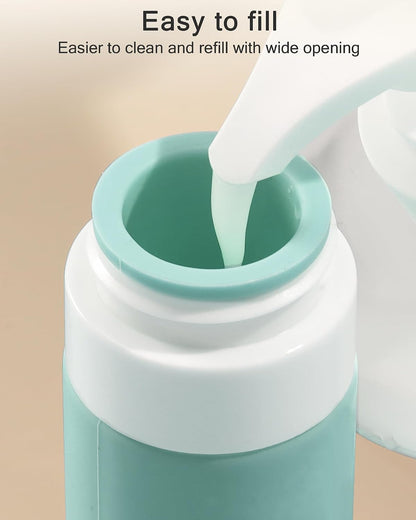 Quatish Travel Bottles for Toiletries, Original Patented Leakproof 3 oz Tsa Approved Travel Size Containers, BPA Free Silicone Shampoo and Conditioner Bottles, Camping Essentials