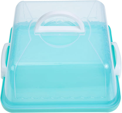 Transparent Cake Carrier with Handle Plastic Cake Box with Lid for Transport for Birthdays and Bakeries Convenient Food Storage