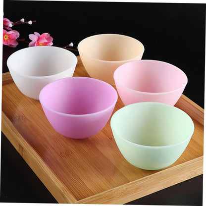 Ipetboom 6pcs Silicone Bowl Household Beauty Salon Bowls Multi-use for Diy Masks Dishwasher Safe