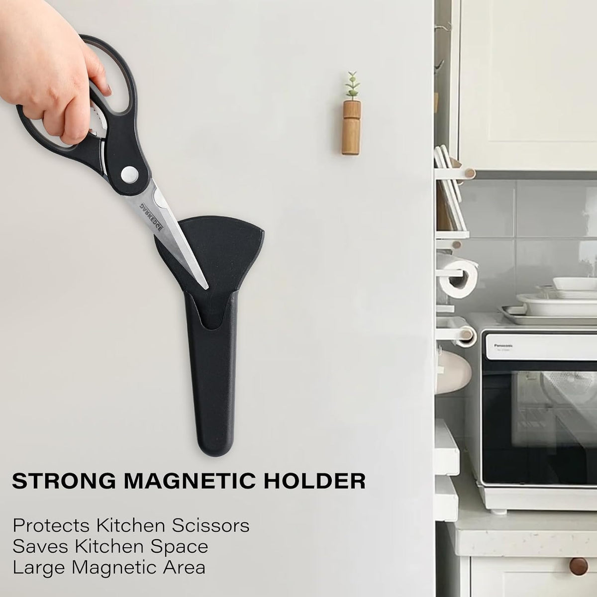 Kitchen Shears with Magnetic Holder Heavy Duty Magnetic Scissors for Fridge