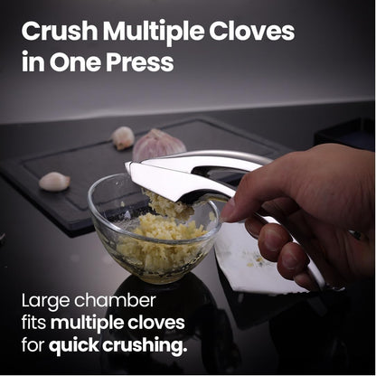 Gourmet Easy Garlic Press Lifetime Replacement, No Need to Peel, Fine Mince