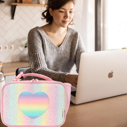 GYEUKHAM Insulated Lunch Box for School, Thermal Reusable Durable Freezable Lunch Bags for Kids Boys Girls Men Women - Small Soft Cooler Portable Lunch Tote Kit for Work Picnic Travel,Black