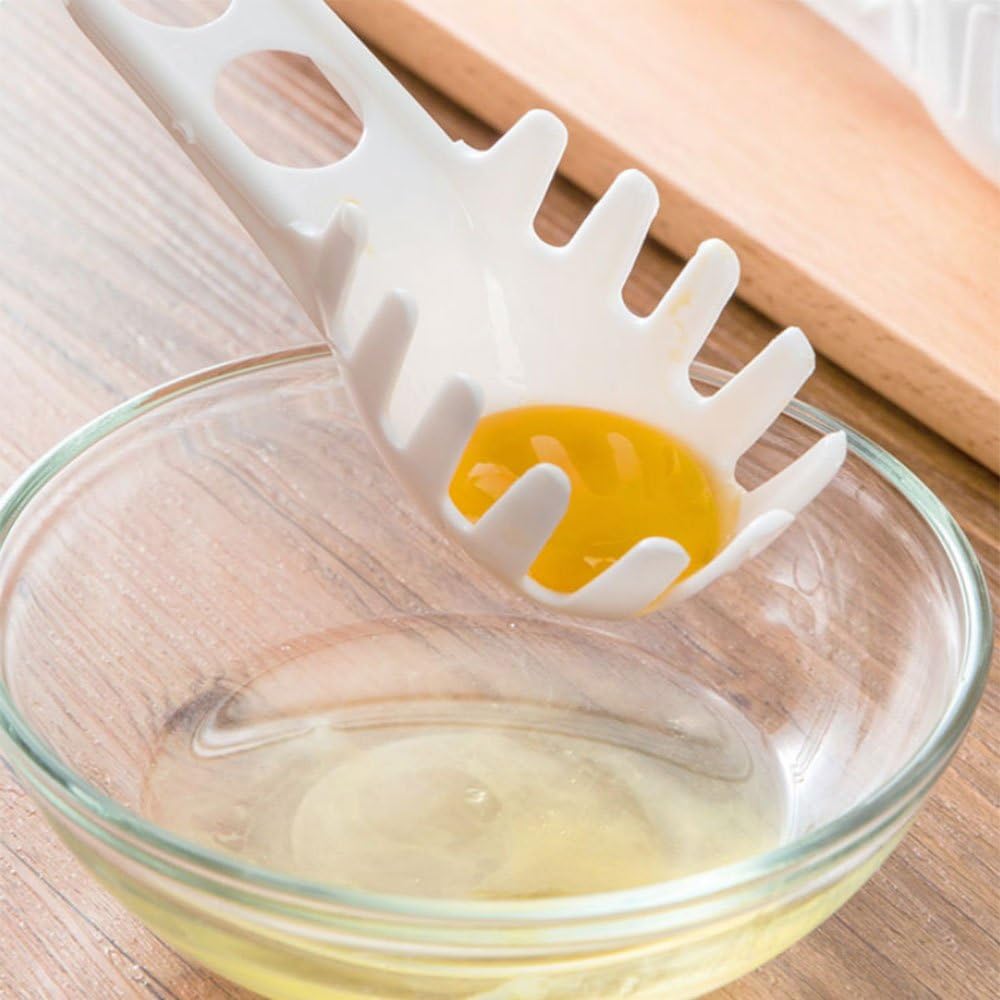 Daycount® Spaghetti Server Measuring Tool Noodle Serving Spoon Egg Yolks separator Drains, Plastic Multipurpose Kitchen Utensils
