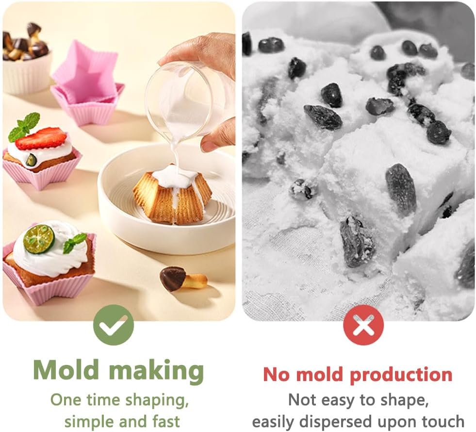 5Pcs Silicone Baking Cups Muffin Liners, Reusable Baking Cups Pastry Muffin Molds, 42343224