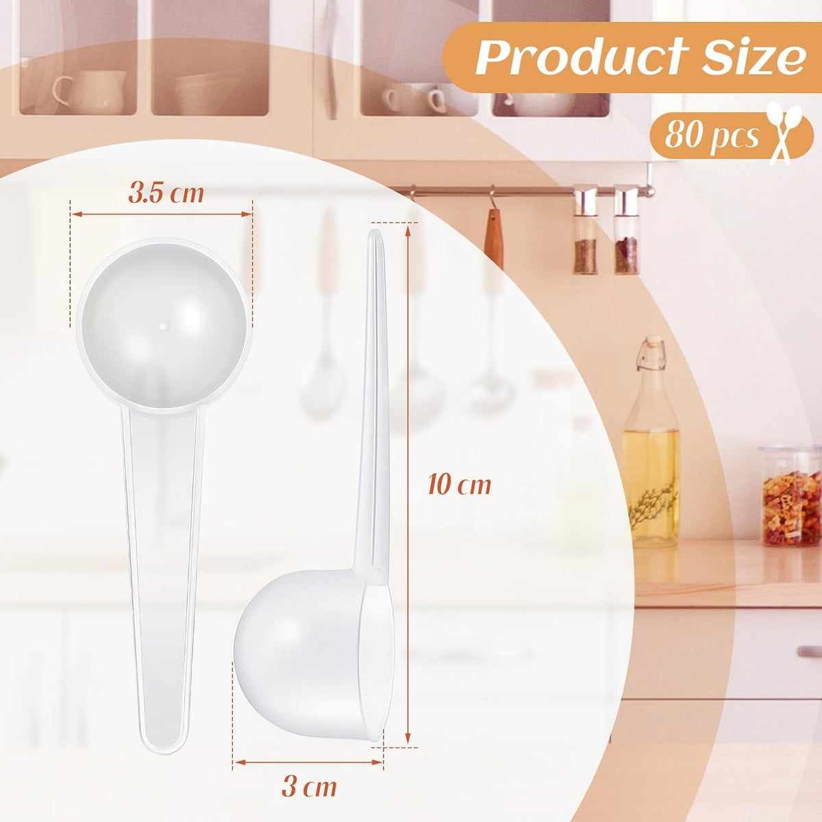 Meanplan Plastic Tablespoons Measuring Spoons, Pink