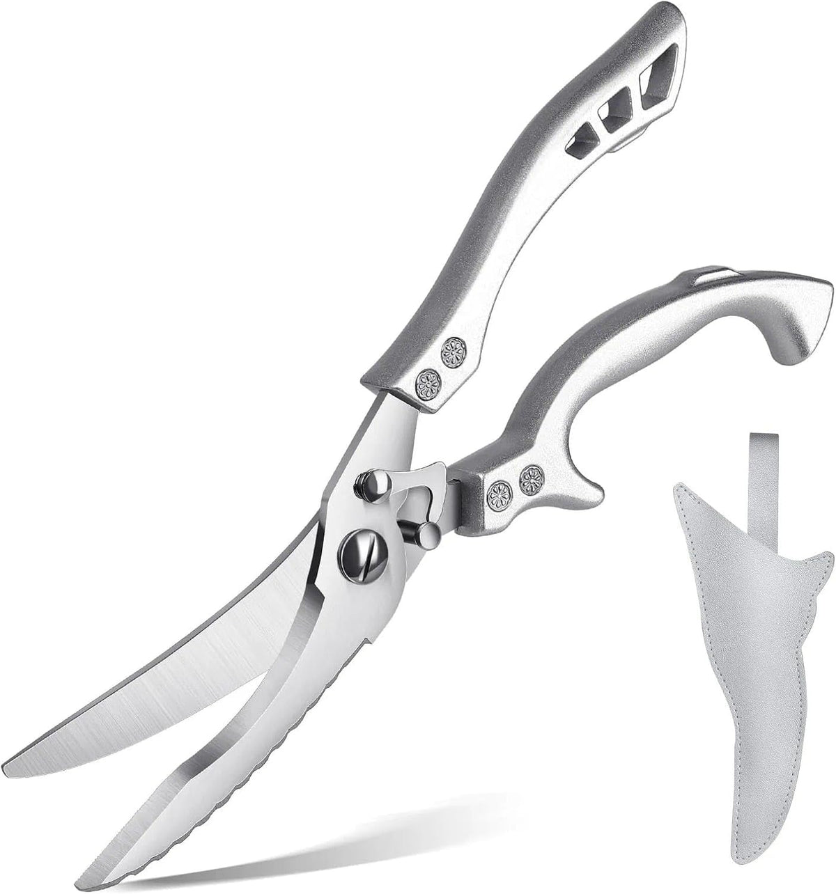 PURPLEBIRD Heavy Duty Poultry Shears - Kitchen Scissors Dishwasher Safe