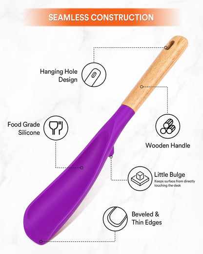 Badiano Cooking Spoon and Rice Scooper for Nonstick Cookware,Multi-function