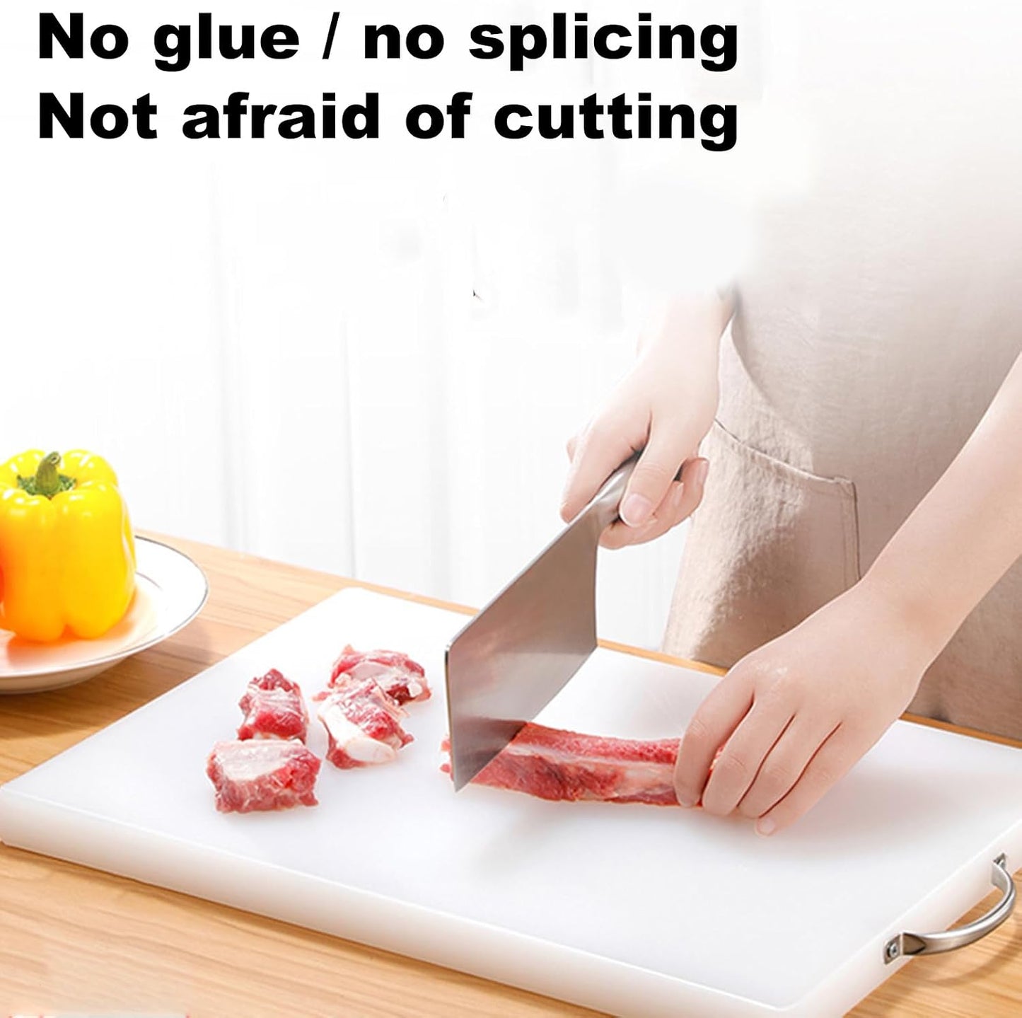 Cutting Board Mat, Non Slip Kitchen Tray, Food Grade Chopping Pad, 17.72 Inches Meat Cheese Pizza Fruit, Easy Clean Kitchenware, for Home Cooks, Apartment, Wedding, Cooking Prep