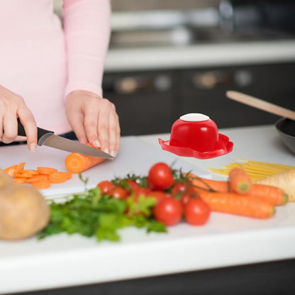 Garneck Vegetable Hand Guard Food Safety Holder for Mandoline Slicer and Grater Finger Protector for Safe and Stable Vegetable Cutting and Slicing Kitchen Mandolin Guard 4.40X4.13X2.16 Inches