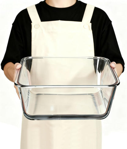 200oz/6000ml/26cup Extra Large Glass Storage Containers with Airtight Lid - Borosilicate Large Glass Food Storage for Rotisserie Chicken, Turkey - XL Big Glass Soup Bowls Freezer to Oven Safe