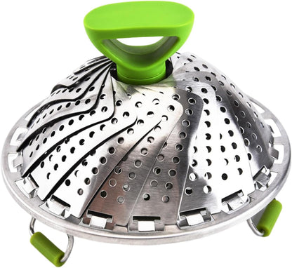 Expandable Stainless Steel Steamer Basket for Pot, 5.5-9.1 In
