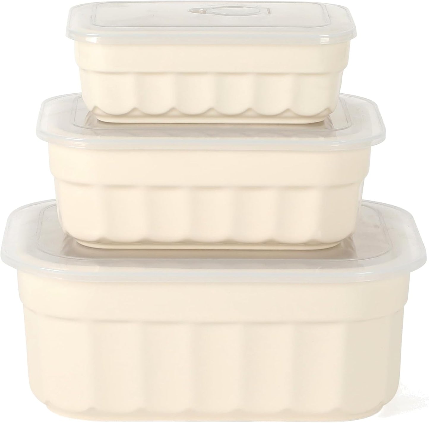 Martha Stewart Shadowbrook 5-Piece Borosilicate Glass Storage Container Set – Airtight Locking Lids, 21.6 oz Meal Prep, Leftover & Lunch Containers, Microwave, Oven & Dishwasher Safe