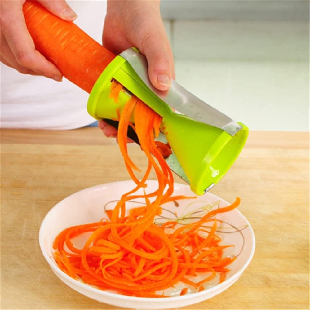 Multifunction Spiralizer Vegetable Spiral Slicer Zucchini Pasta Noodle Spaghetti Cutter Maker Kitchen Gadgets-green