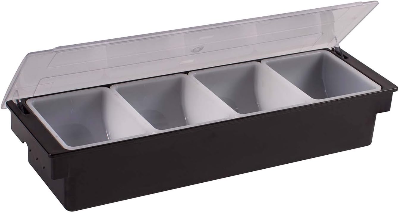 Winco Condiment Holder, 5 Compartment, S/S Base