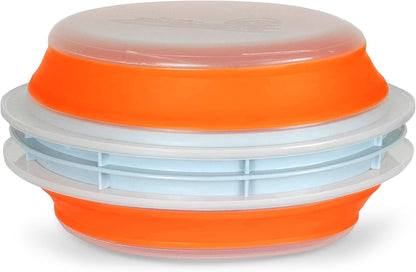 CanCooker Batter Bowl XL: Collapsible, Mess-Free, Dishwasher and Microwave Safe, Chemical-Free in Vibrant Orange