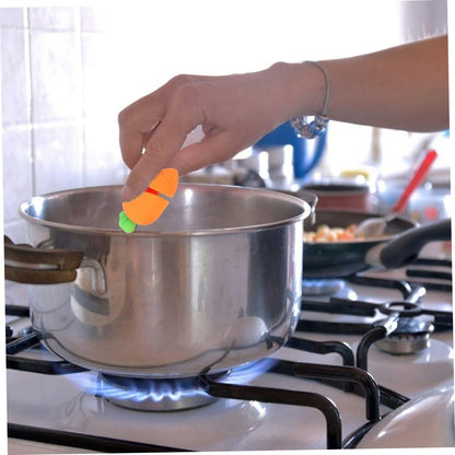 6pcs Silicone Lifters Heat-resistant Cartoon Lid Stoppers for Boil over Prevention Safe Kitchen Utensils for