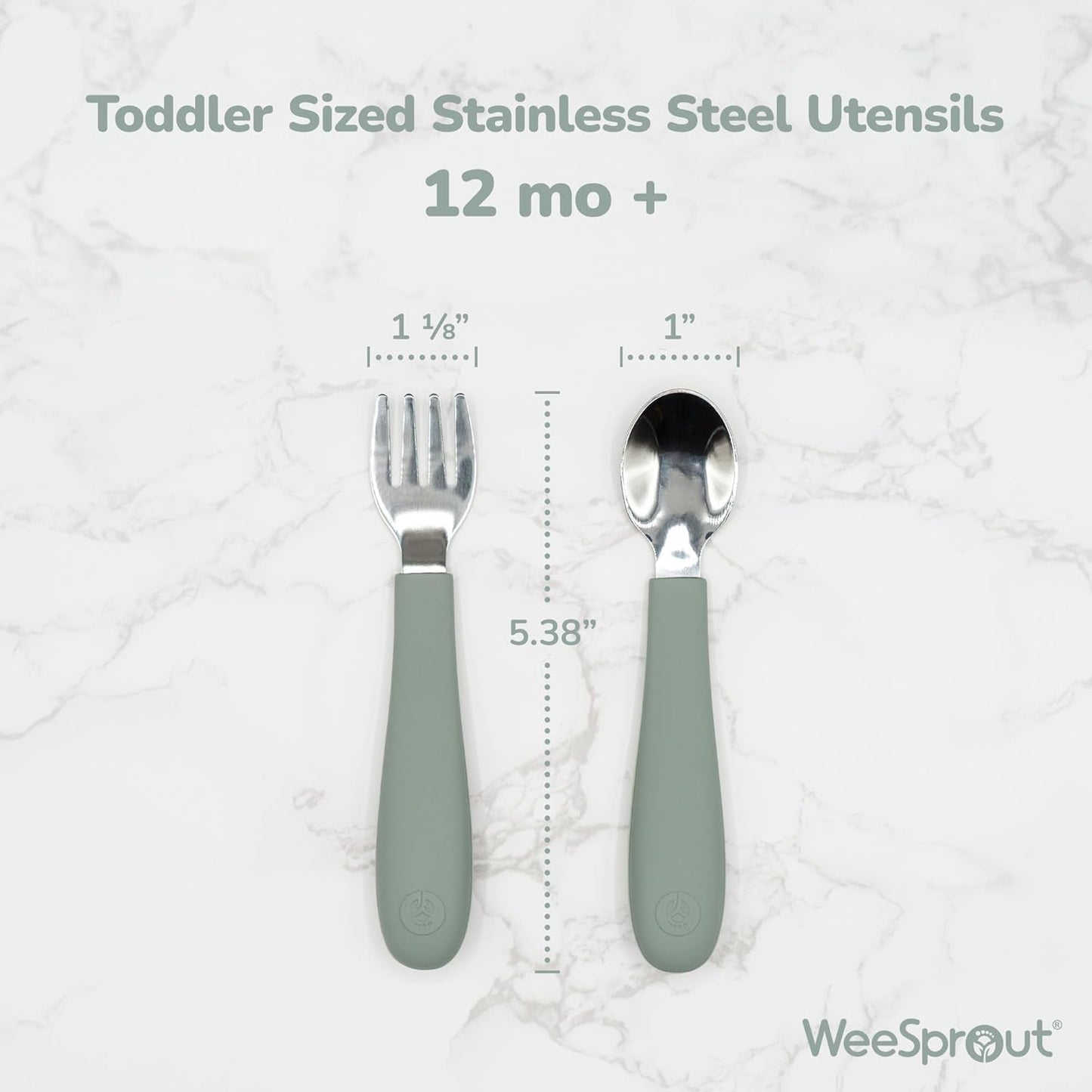 Kids Stainless Steel Utensils Set - Premium 18/8 Grade Silverware Kit - 2 Spoons, 2 Forks, and 2 Knives for Ages 4-7 - Silicone Easy-Grip Handles - Children Flatware Cutlery (Matte - Pink, Off White)