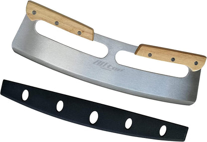 ALLTOP Pizza Cutter Rocker, Stainless Steel Blade Knife, 14 In